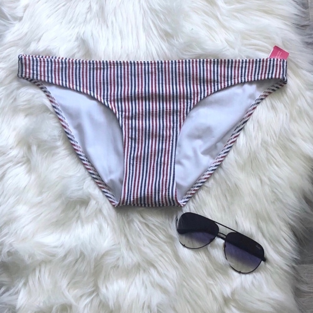 👙 Xhilaration- Striped Bikini Bottoms